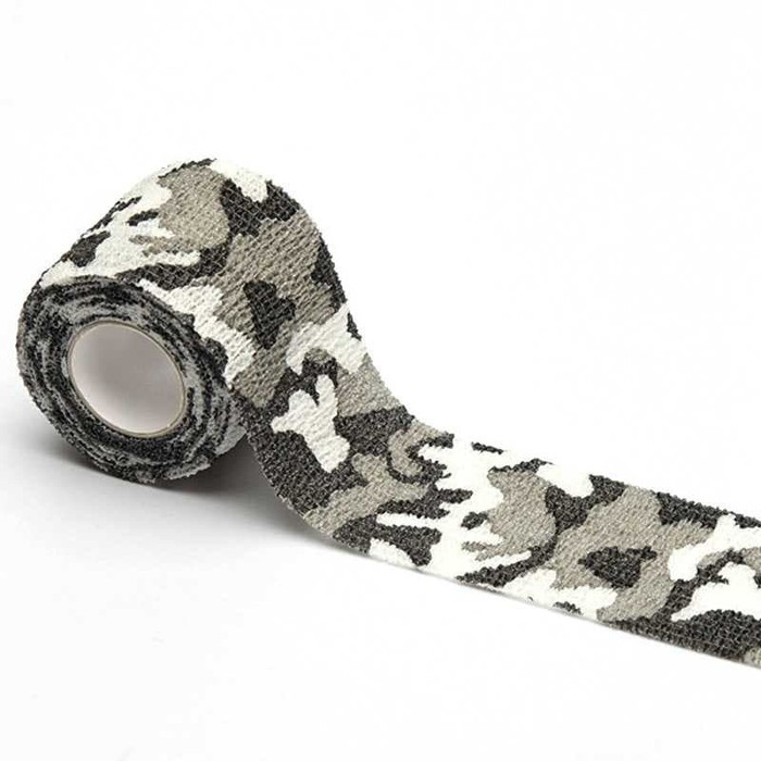 Lakban Camouflage Retractable Tape Survival Kit HITAM-ABU ABU -AC28