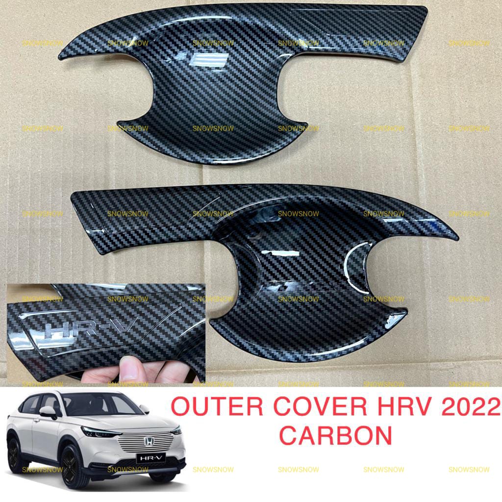 Outer Depan Cover Mangkok Honda HRV 2022 UP Carbon Glossy