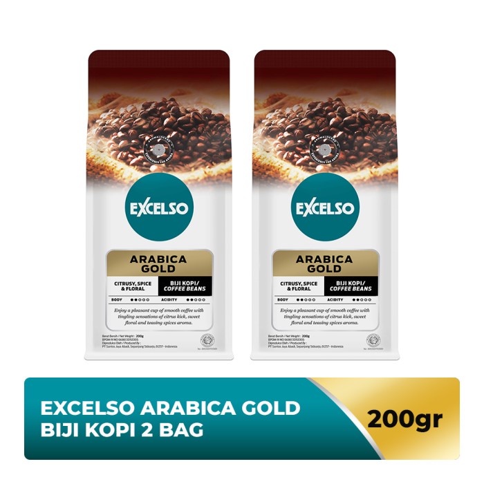

EXCELSO Arabica Gold - Biji Kopi 2 x 200 gr