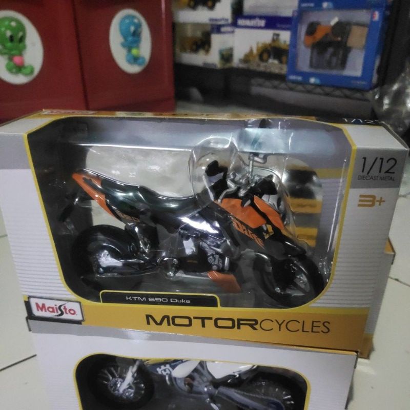 diecast miniatur motor ktm Duke 1:12 sport balap