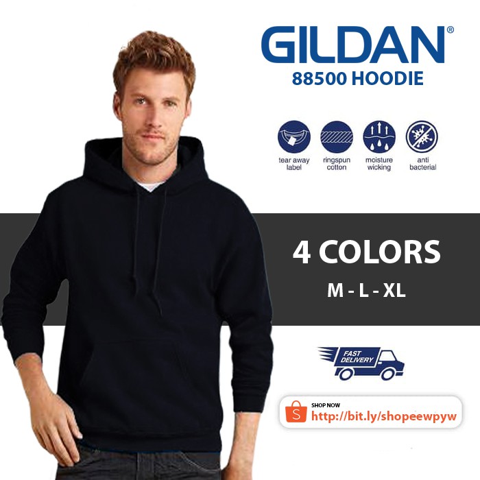 gildan 100 polyester hoodie