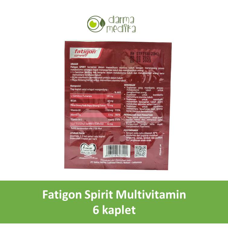 Fatigon Spirit Strip isi 5 Kaplet