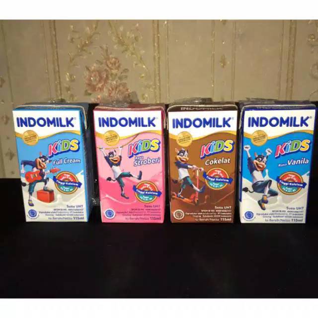 

Susu Indomilk Kids UHT Coklat | Vanilla | Stroberi | fullcream Isi 40 / KARTON