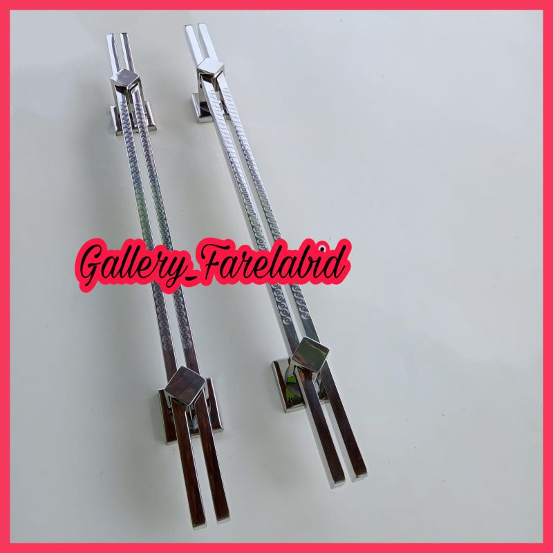 Handle Pintu Rumah Stainless Steel Grafir 80 Cm Gagang Pintu Rumah Modern 60 Cm Pegangan Pintu Kupu Tarung Besar 45 Cm Tarikan Pintu Rumah Utama Minimalis