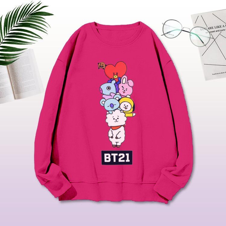 SWEATER LOGO MEMBER BTS-RAJUT WANITA BTS TATAa MURAH-HODIE WANITA-PAKAIAN WANITA