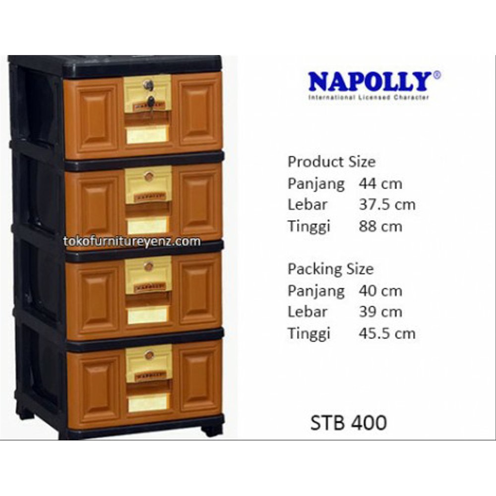 loker plastik Napolly STB 400 Berkualitas