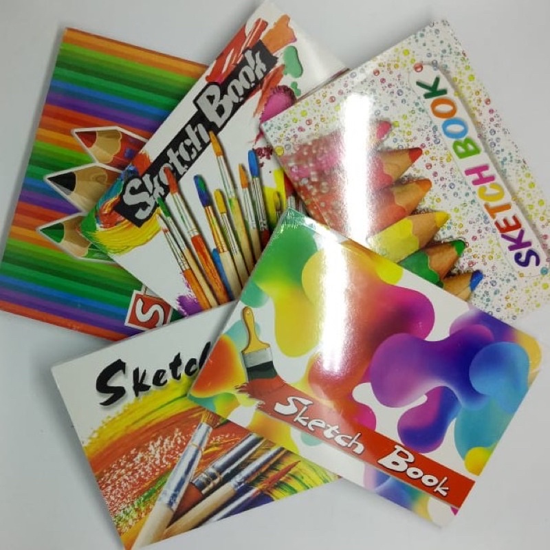 (1pcs)KIKY Sketch Book / Buku Sketsa Ukuran A5 Isi 50 Lembar-2