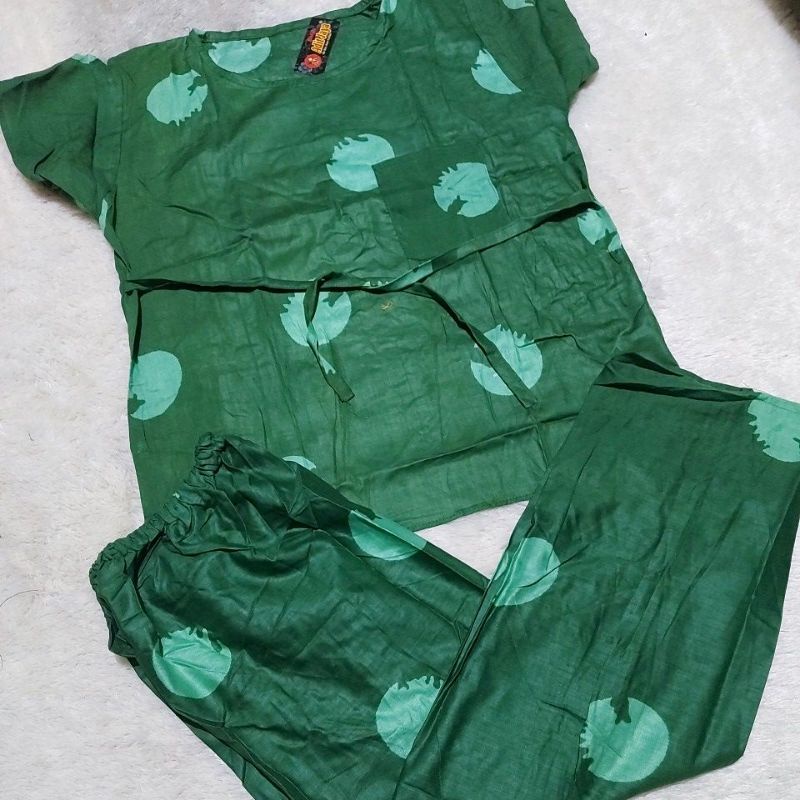 ONE SET PIYAMA CP TIEDYE WANITA / SET PAJAMAS TIE DYE CELANA PANJANG (etalase1)-Motif 1