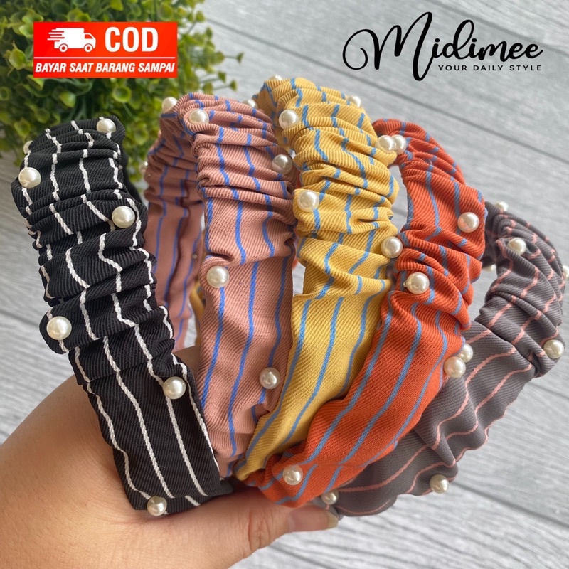 (COD)BANDO SCRUNCHIE MUTIARA KOREA SHAKIRA SALUR