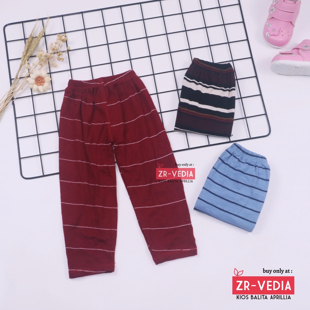 Legging Motif Salur uk 1-2 Tahun / Celana Salur Panjang Anak Perempuan Legging Pants Ketat Murah