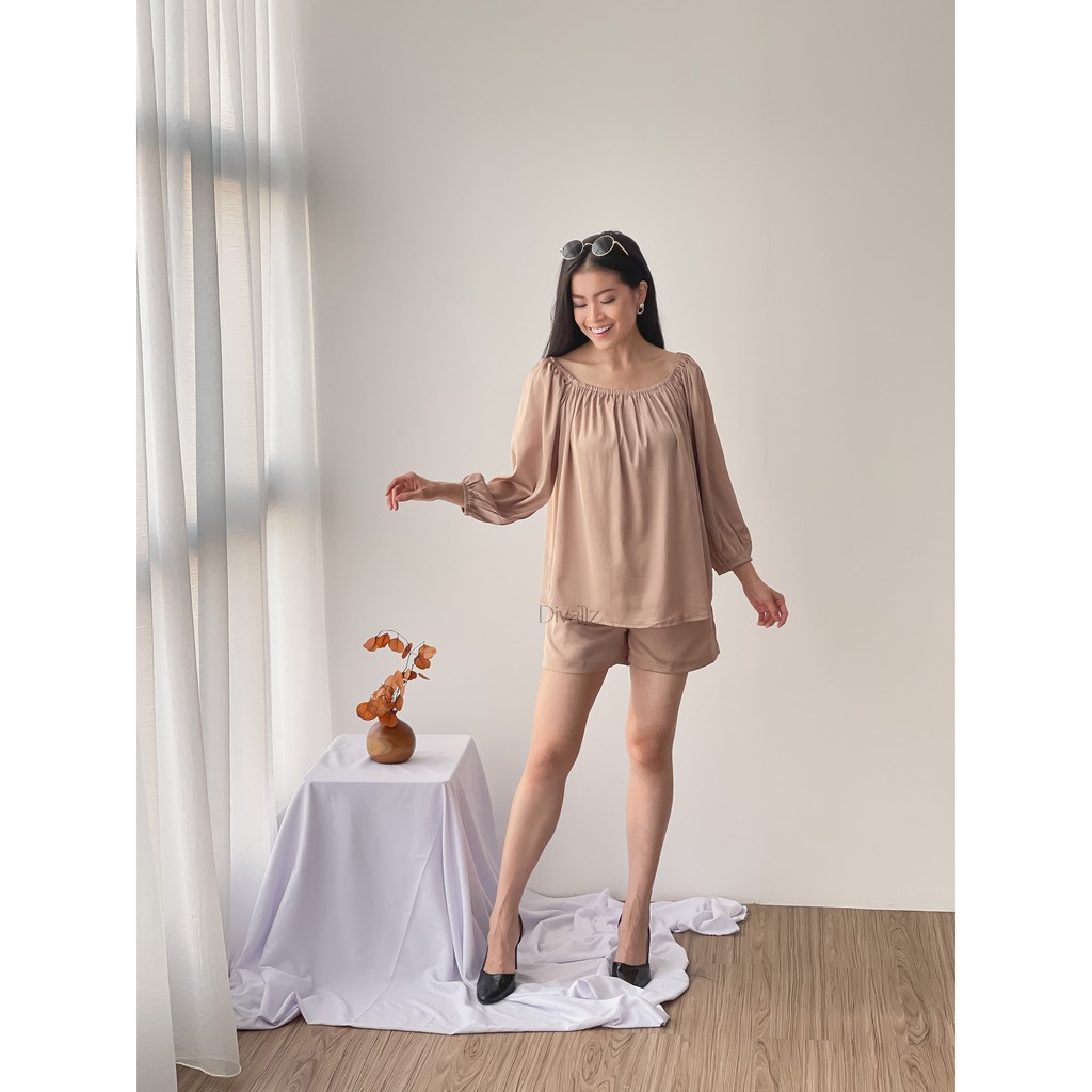 Baju Set Wanita Armani Silk Eve Set