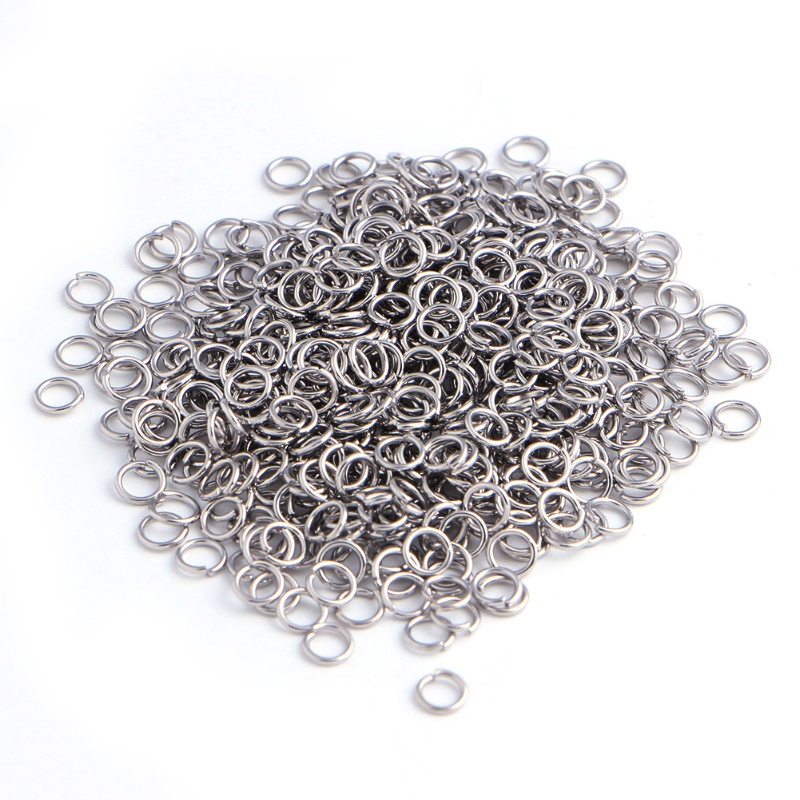 Gro 500Pcs Cincin Lompat Terbuka Untuk Membuat Perhiasan 4mm Silver