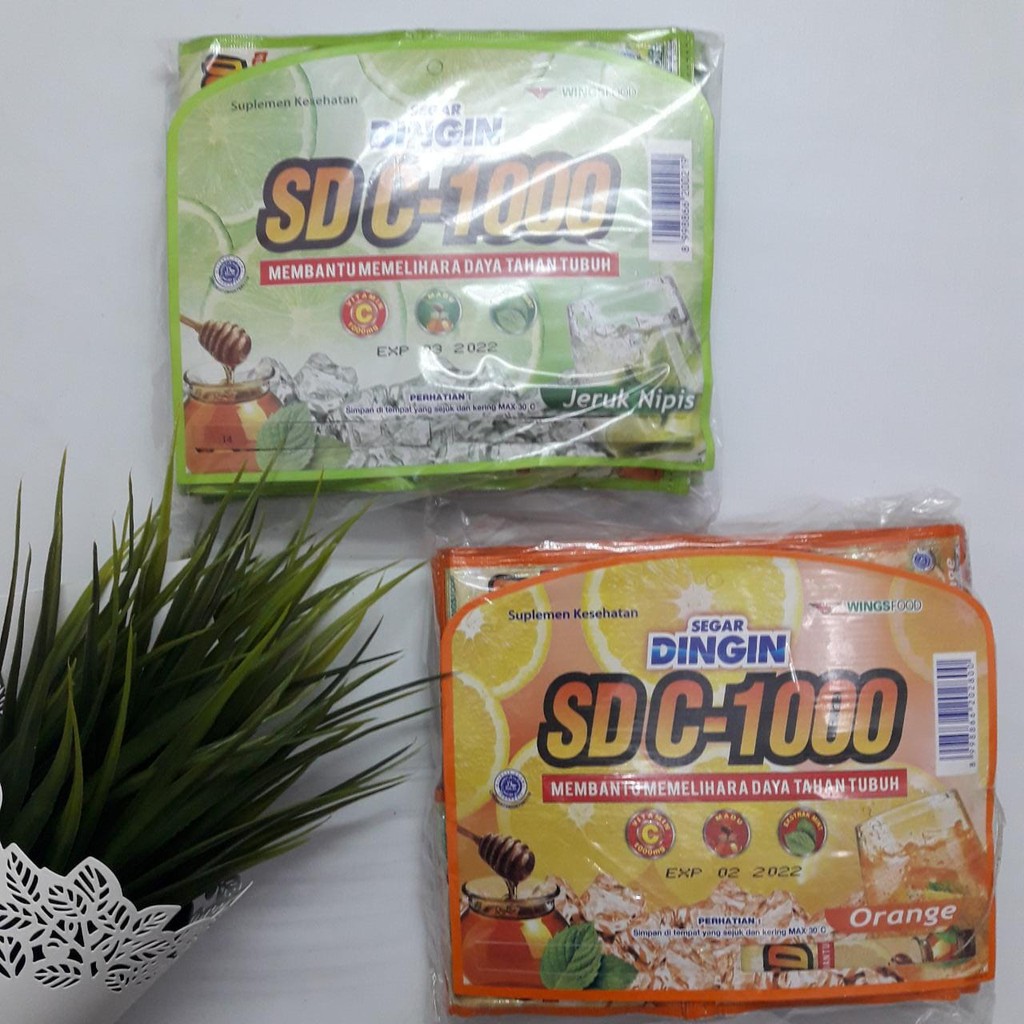 Segar dingin Renceng Jeruk Nipis/Orange (24 sachet)