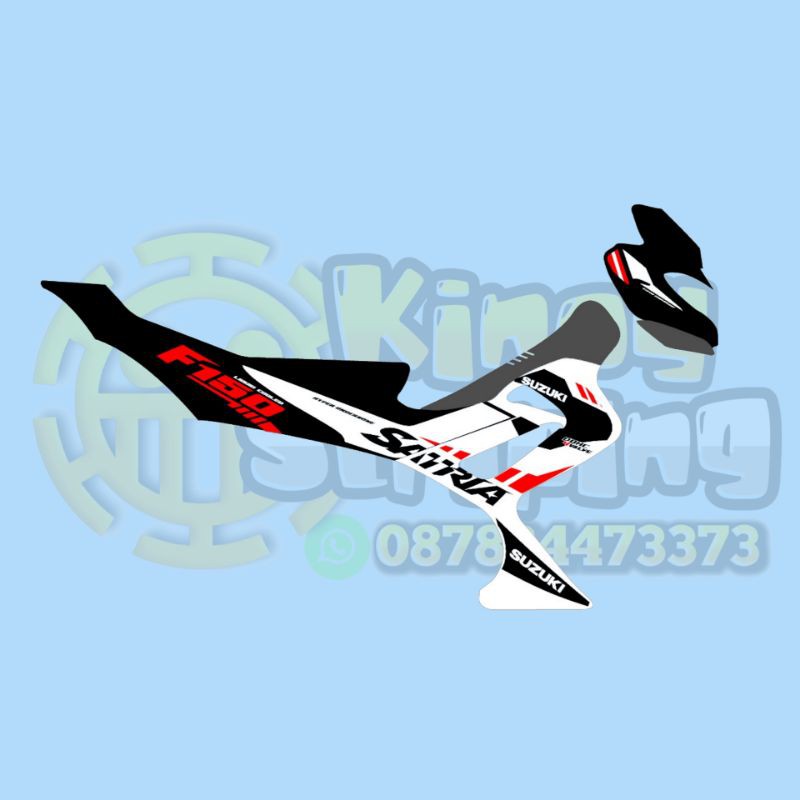 STICKER STRIPING SATRIA FU BARONG CUSTOM DESAIN SUKA SUKA