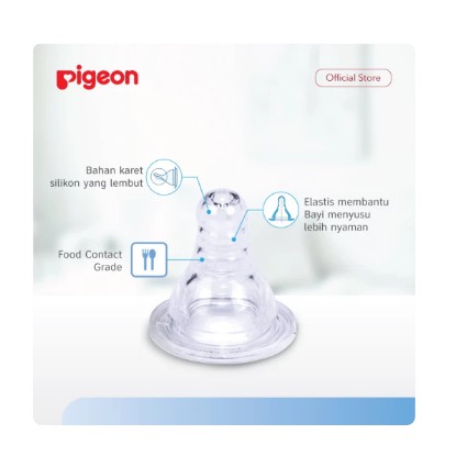 Pigeon Botol PP RP 120Ml Gajah W S-Type Silicone Nipple