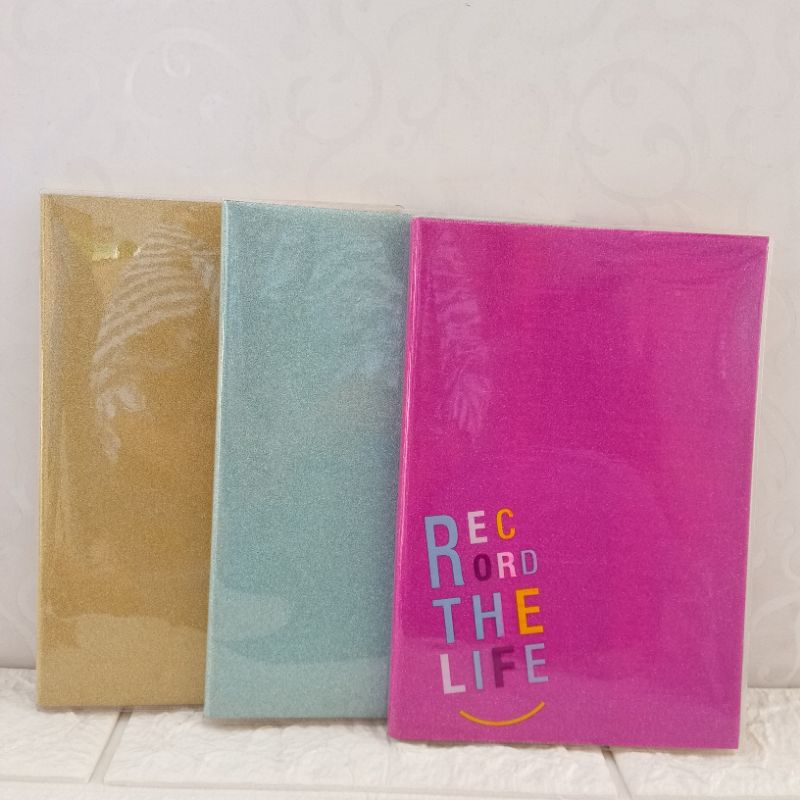 

Notebook Glitter/Buku Catatan Glitter A5 (Record The Life)