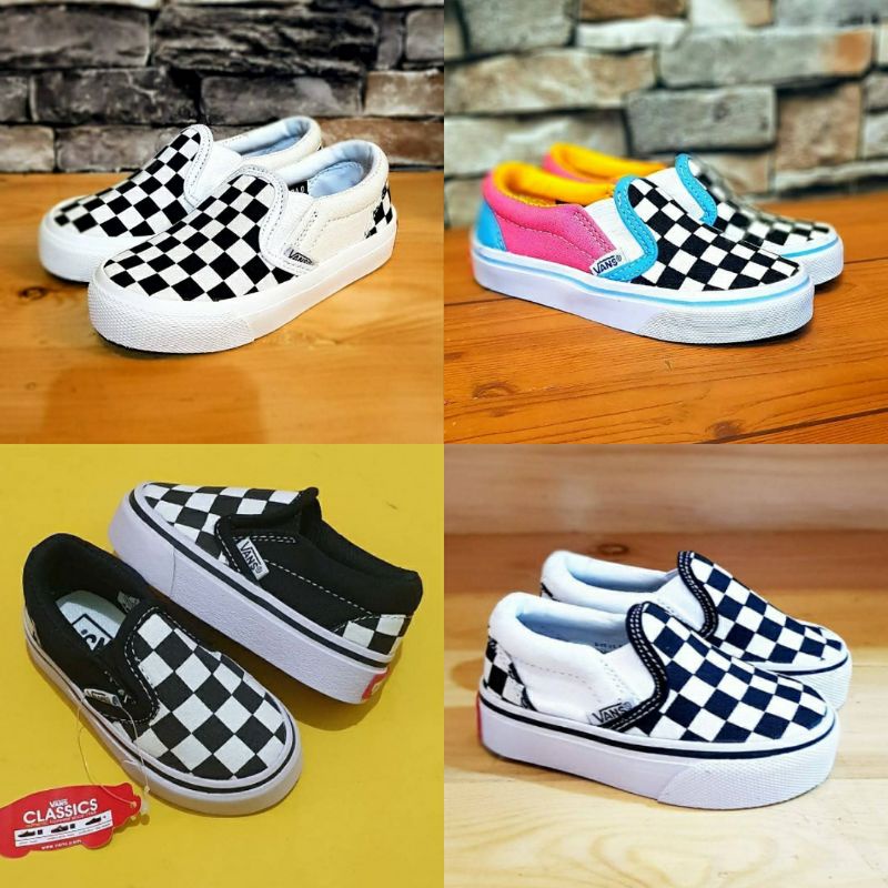 TERMURAH ✅ SEPATU VANS SLIP ON KIDS SEPATU ANAK GRADE ORI UNTUK ANAK 2-10 TAHUN
