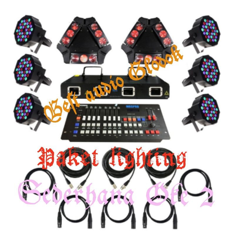 Paket lighting panggung Sederhana Oke 2