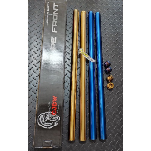 As Shock Pipa Depan Ninja 150 R RR Rxking 26 30 31 33 mm MP Tiger Blue Gold Rainbow