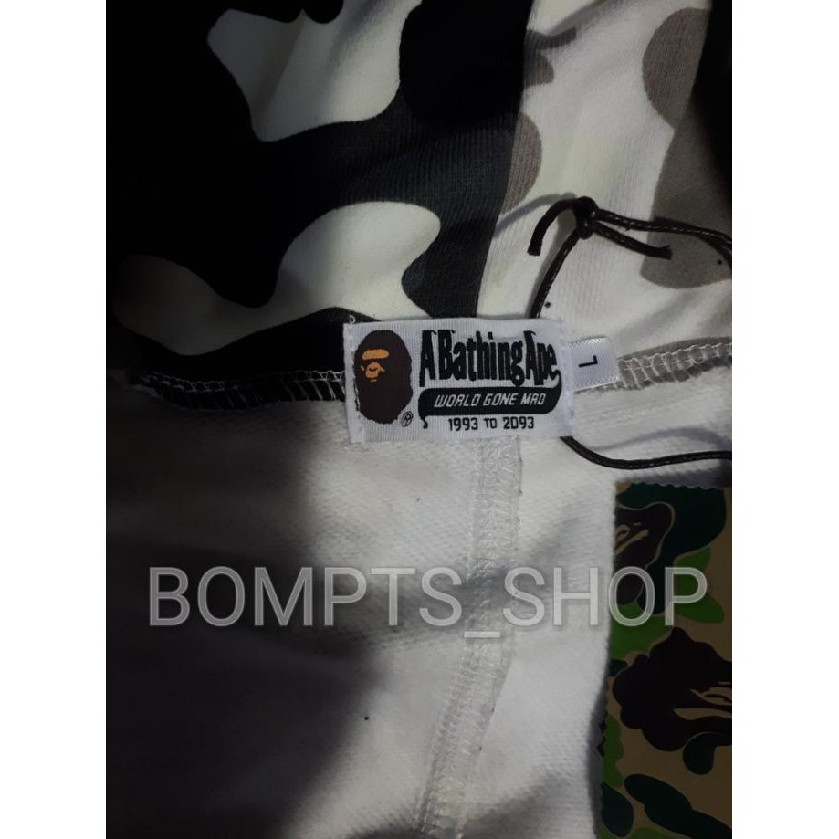 Bape Hoodie Black And White Camo Glow In The Dark Perfect 1:1 Quality W1712