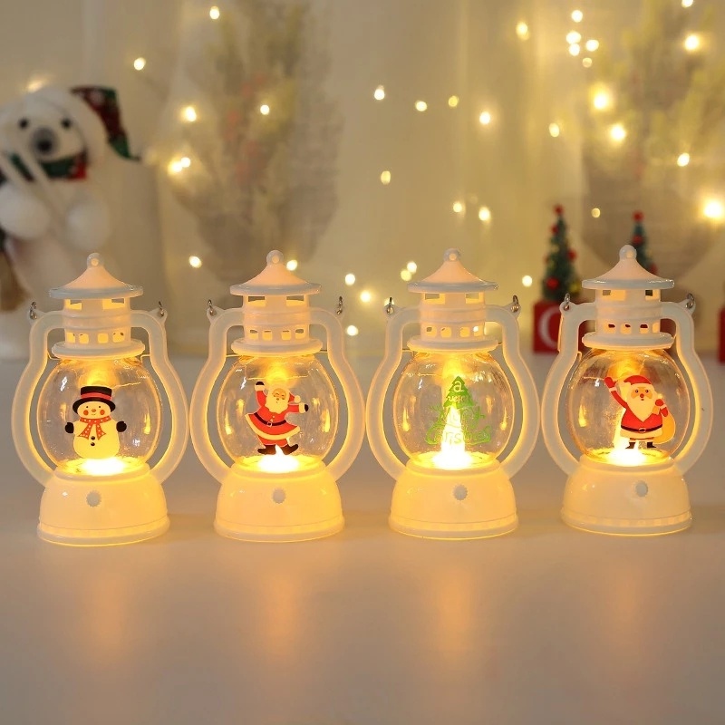 Lampu Gantung LED Portable Model Retro Untuk Dekorasi Natal