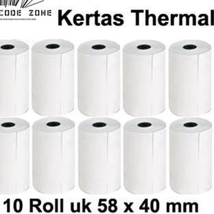 

Update Kertas Struk Thermal Paper / POS Mobile Printer - EDC VSC 58x40mm -13 ..