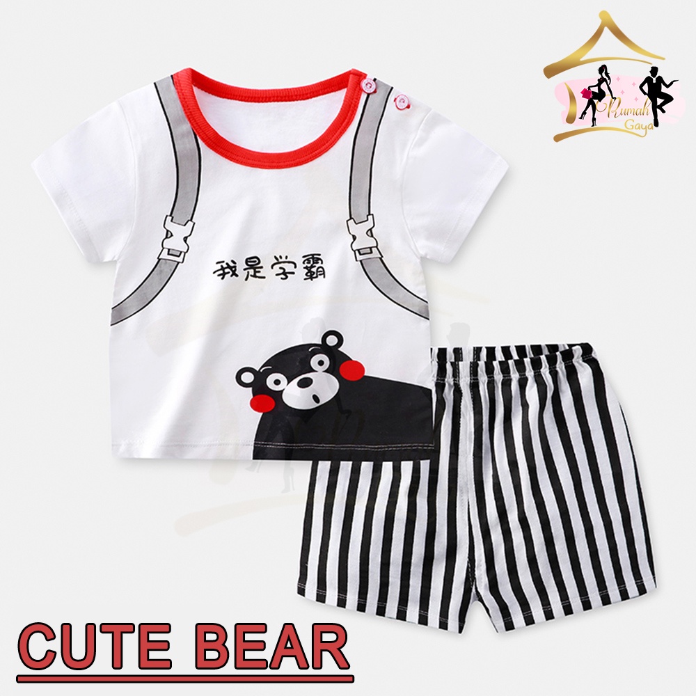 RG - Setelan Baju Anak Usia 1,5 - 3 Tahun / Set Baju Anak  - Motif Karakter / Anak