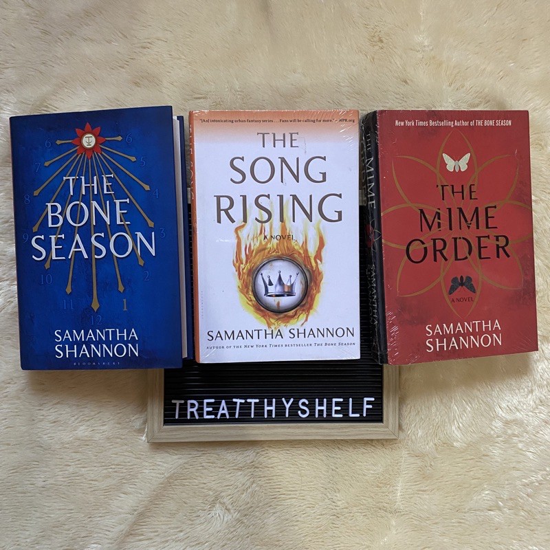 [BONUS BOOKMARK] The Bone Season The Song Rising The Mime Order Samantha Shannon Hardcover Set