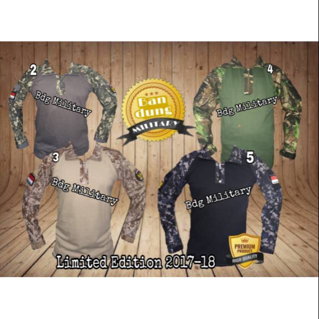 Kaos Semi Kemeja Doreng Camo Auri Multicam Banser Desert Navyseal PDL Perbakin Camoflase Tactical