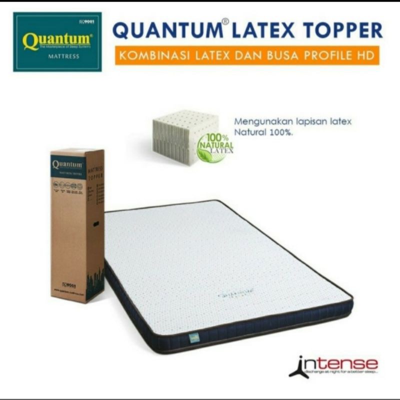 Quantum Topper Latex Mattress 9cm Intense uk.160x200