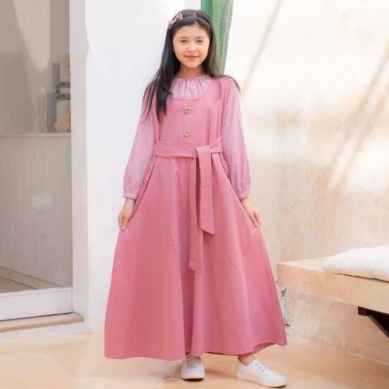PRM.14My22ᴮ– GAMIS ANAK USIA 6-7-8-9-10-11 TAHUN CIKITA SET KIDS BAHAN MANGO CREPE MIX KATUN SALUR G
