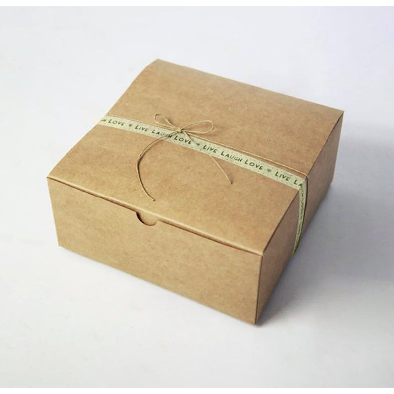 Kardus Packing Kecil Olshop Coklat 8x8x3 cm / Dus Packing Kecil Murah / Box Packaging Online Shop