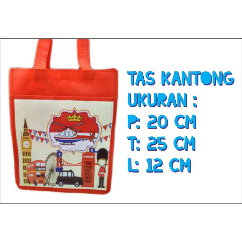 

TAS ULTAH LONDON KARAKTER KARTUN MODEL KANTONG DEPAN