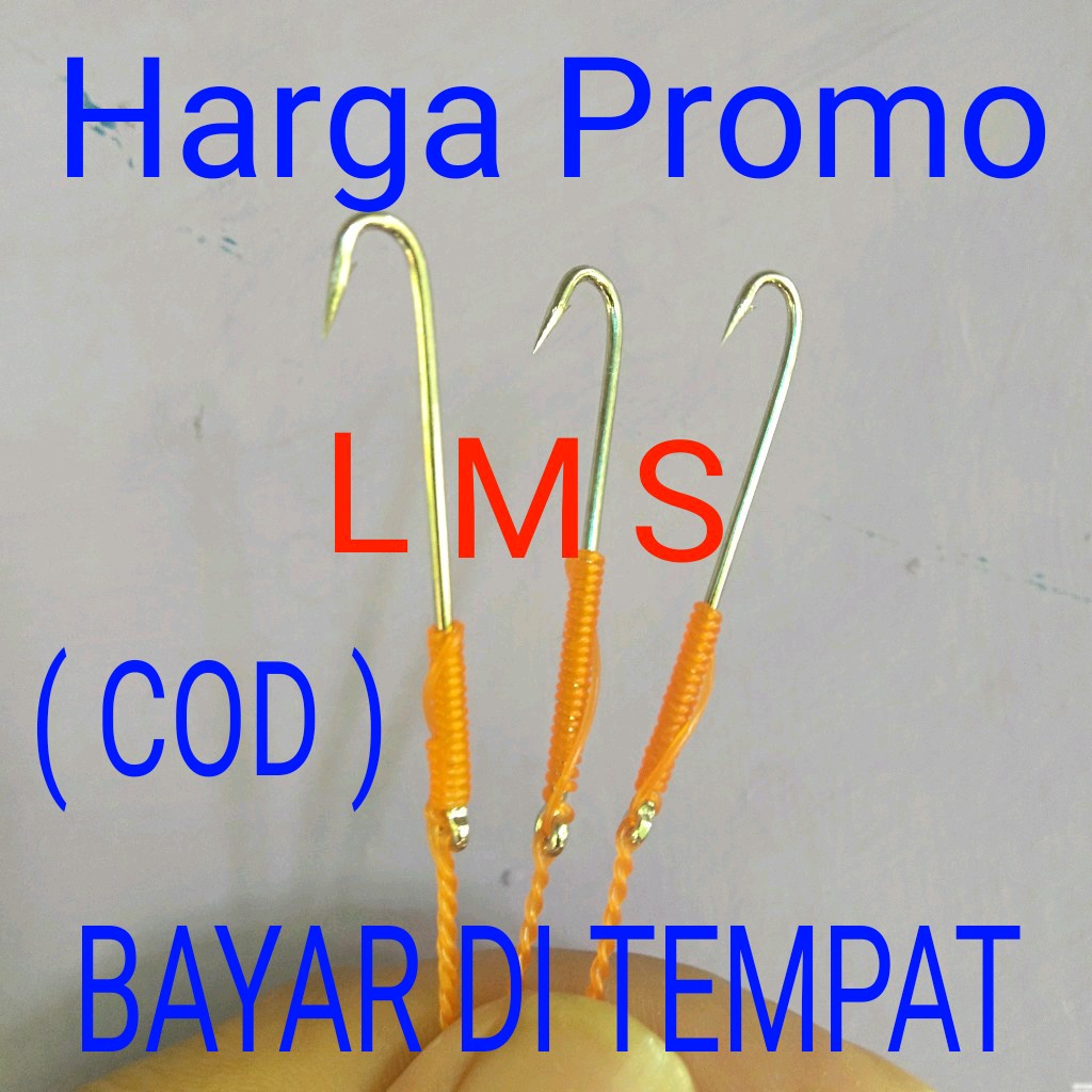 3pcs pancing urek belut senar pancingan belut siap pakai BAJA PUTIH