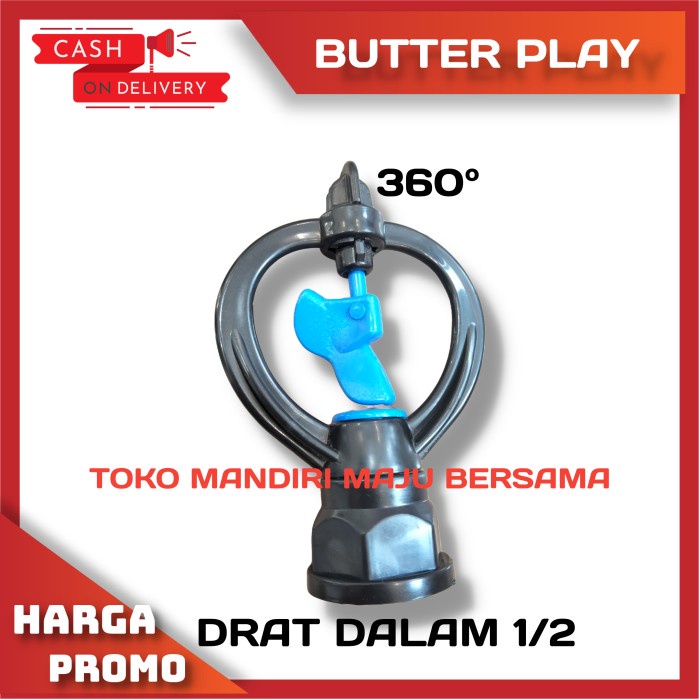 SPRINKLE / SPRINKLER TAMAN MODEL KUPU /BUTTERFLY BULAT DRAT DALAM 1/2