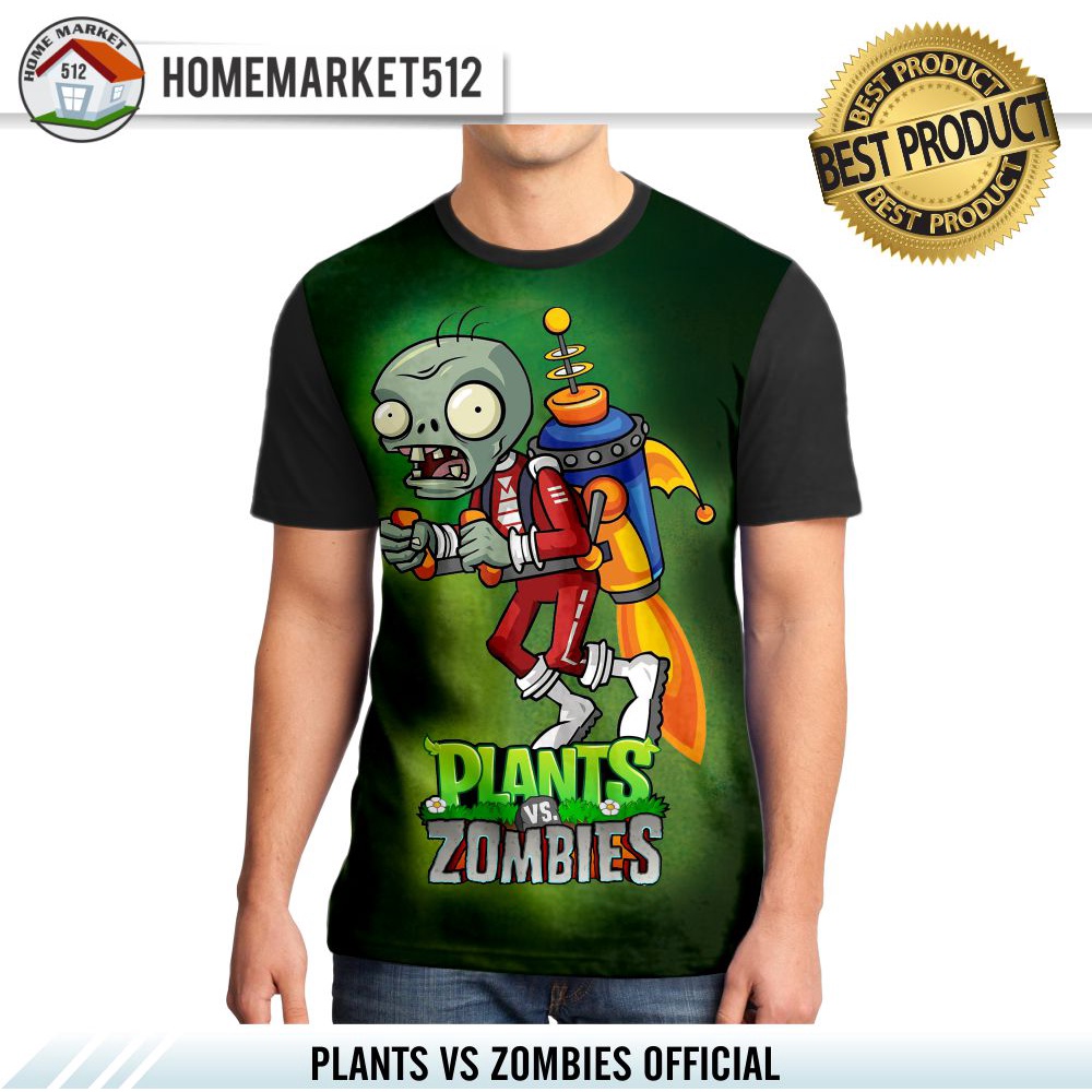 Kaos Pria  Plants VS Zombies 2 Garden Warfare Kaos Pria Dewasa Big Size | HOMEMARKET512