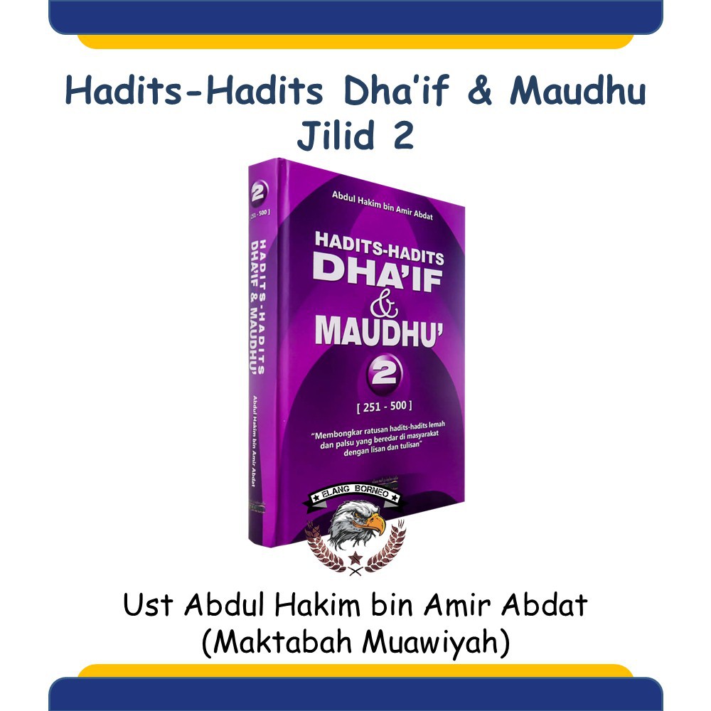 Jual Buku Islam Hadits Hadits Dhaif Dan Maudhu Jilid 2 Pustaka Muawiyah ...