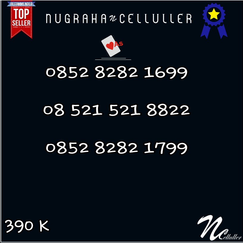 Nomor Cantik Kartu As AABB ABAB Kembar 521 Murah