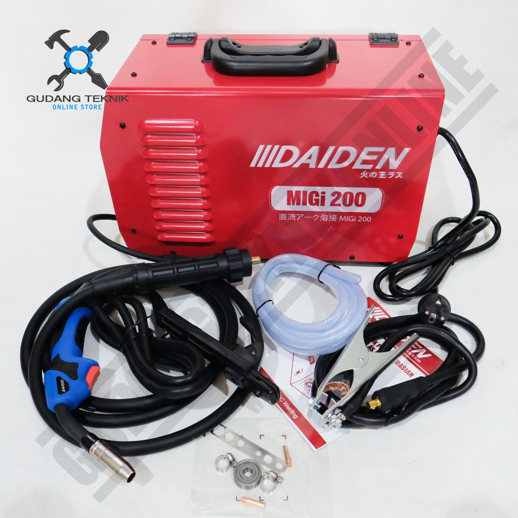 Mesin Las MIG DAIDEN MiGi 200 - Gasless Mesin Las Co 2 Daiden MiGi 200