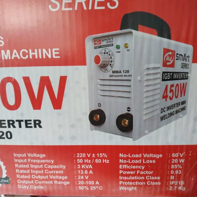  Mesin  las  Trafo Las  Inverter 450W 450  Watt  120A h l smart  