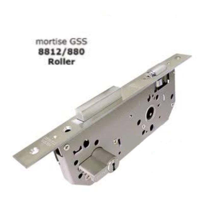 GERBER Body Kunci Pintu Pelor Pellor Kupu Kupu Roller Type GSS-8812/880 Roller Stainless Steel Untuk