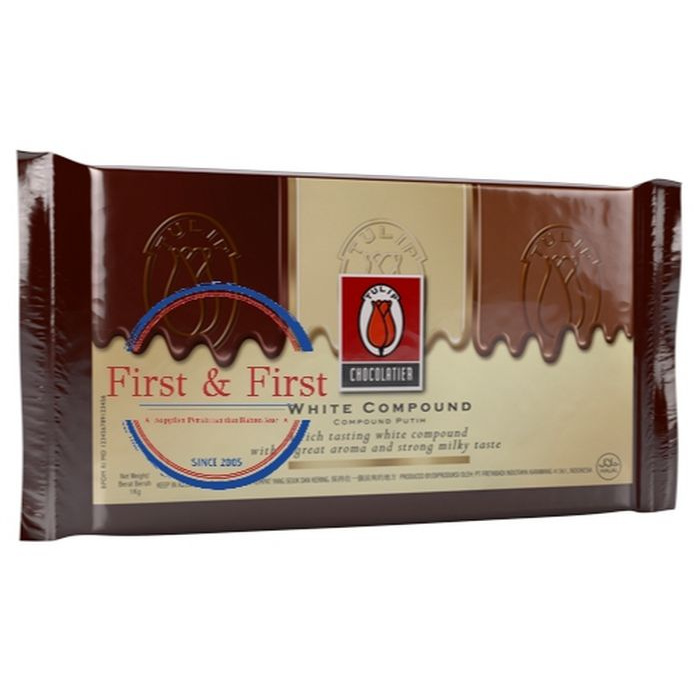 

Promo.... Coklat Tulip White Chocolate Compound 1 Kg