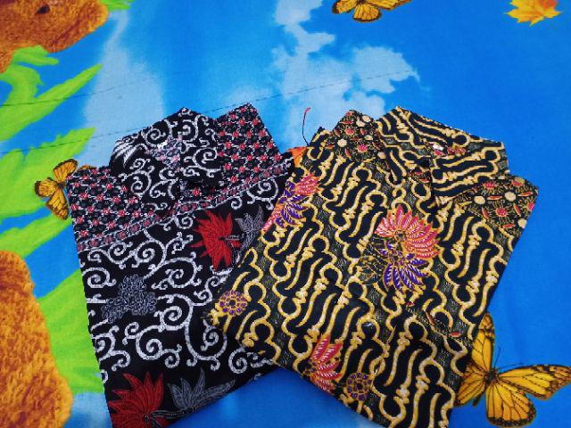Promo 12.12 Bswart Batik Hrb026 Kenongo Padi Pekalongan M L Xl Batik Pria Murah Modern Grosir