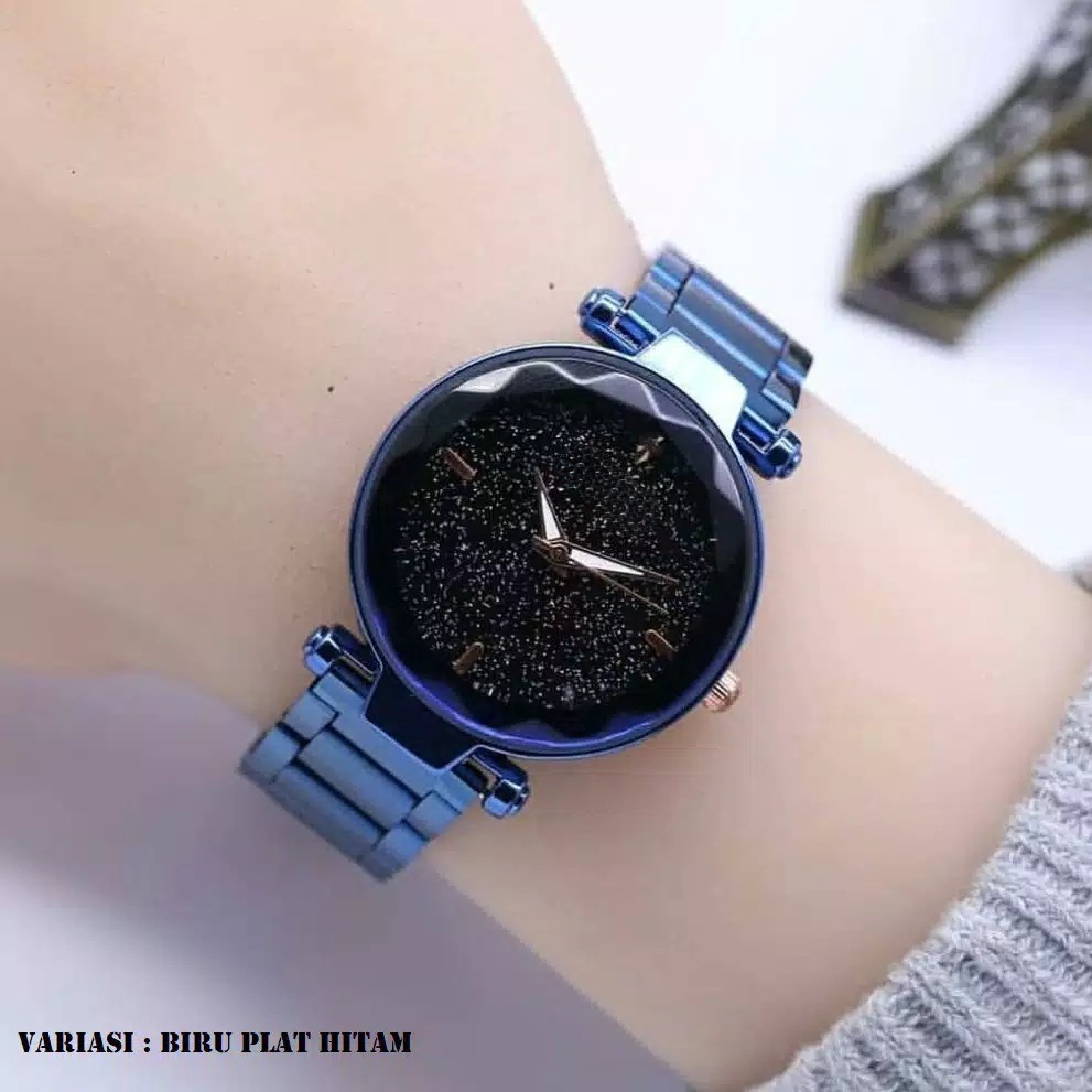 Hot Sale Jam Tangan Wanita Diyor Kaca Belimbing Silver Black