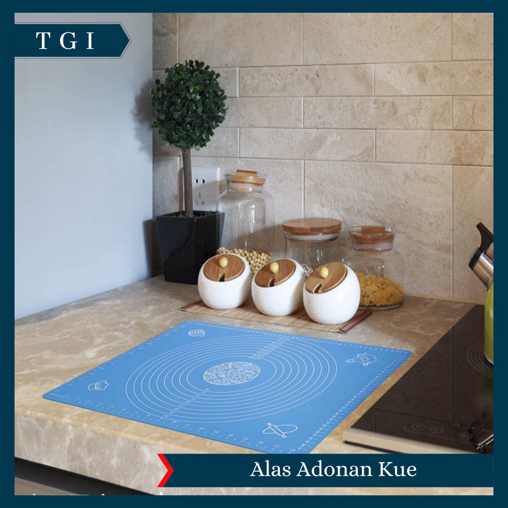 TGI - ALAS ADONAN KUE SILICONE BAKING PASTRY SILIKON MAT ANTI LENGKET BESAR KECIL BAGUS PREMIUM