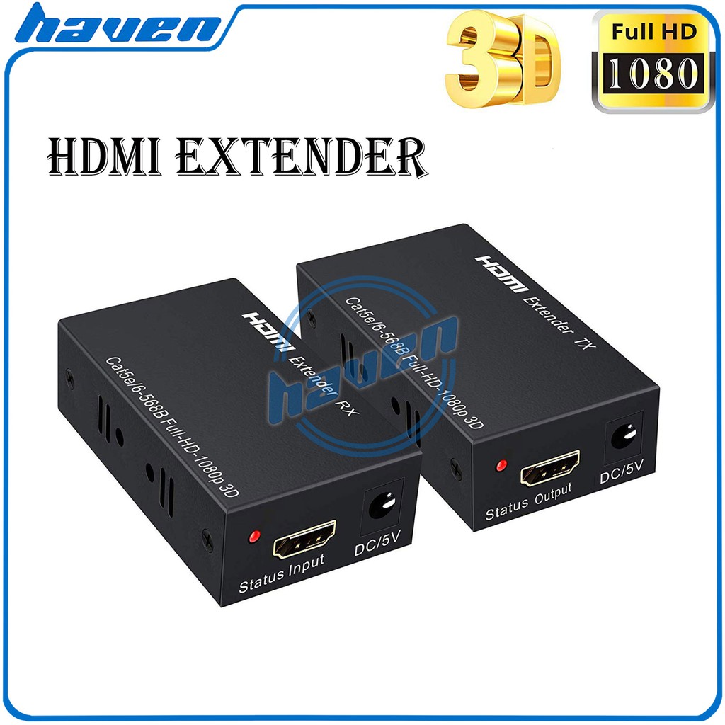 HDMI Extender 60M Over Kabel LAN RJ45 UTP Cat5e/6