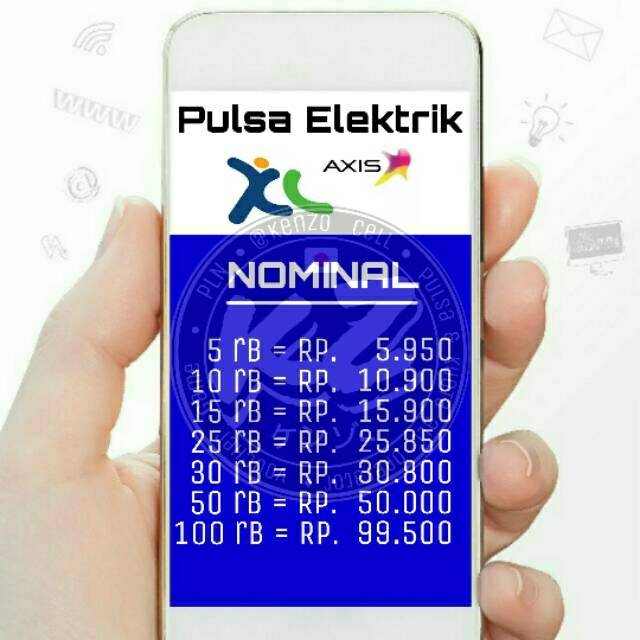 Pulsa Elektrik XL & Axis 15rb 25rb 50rb 100rb 15000 25000 50000 100000