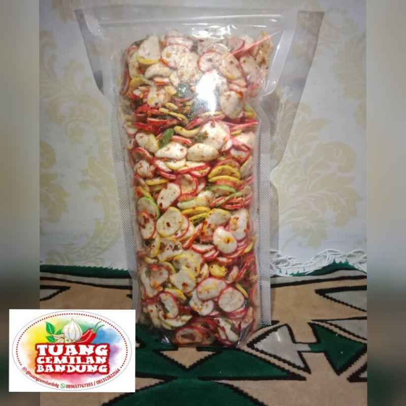 

kerupuk bantat seblak pedas daun jeruk