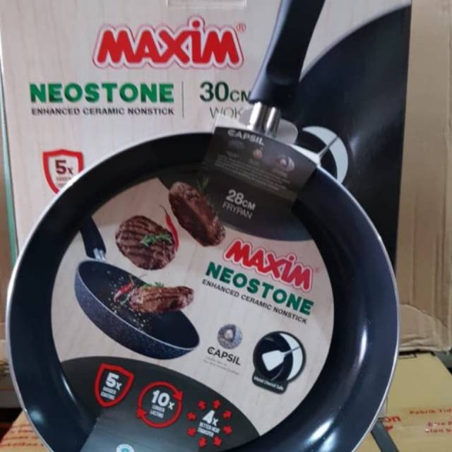 Maxim Neostone Frypan 28 cm Wajan Keramik