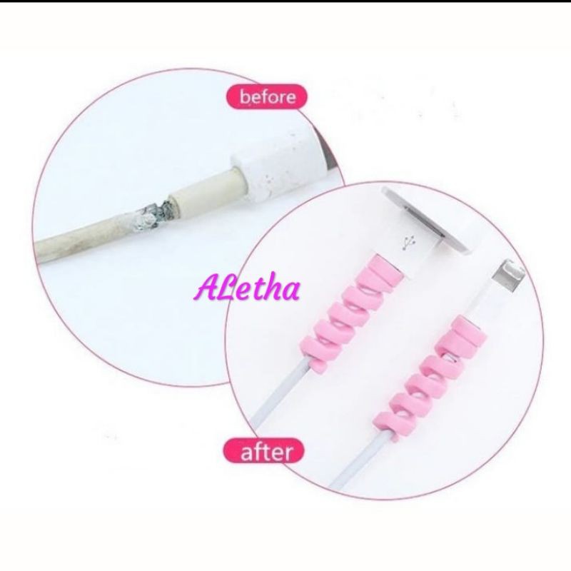 Cable Saver. Pelindung kabel hp motif dan polos